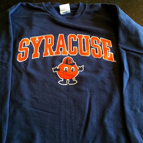 Port & Company SYRACUSE Pullover Cropped Sweatshirt CUSE SYR Go Big Orange - Picture 6 of 10
